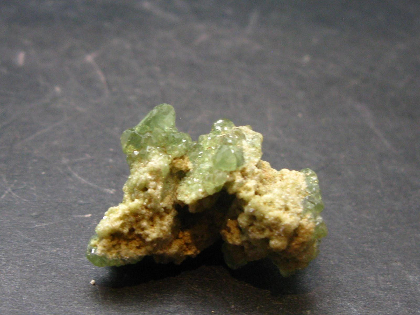 Rare Demantoid Garnet Cluster from Madagascar - 0.9" - 7.1 Grams