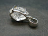 Fine Natural Herkimer Diamond Silver Pendant From New York - 0.8" - 2.43 Grams