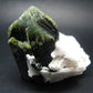 Green Tourmaline (Vanadium Dravite) Crystal on Albite From Tanzania - 3.5" - 416 Grams