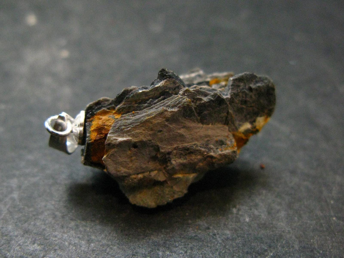 Rare Wavellite Cluster Silver Pendant From Arkansas, USA - 1.1" - 3.27 Grams
