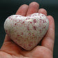 Large Cinnabar in Quartz Heart from Peru - 72.70 Grams - 1.9"