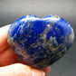 Lapis Lazuli Lazurite Tumbled Heart From Afghanistan - 1.8"
