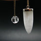 Very Rare White Cryolite Pendulum from Greenland - 7" - 8.85 Grams