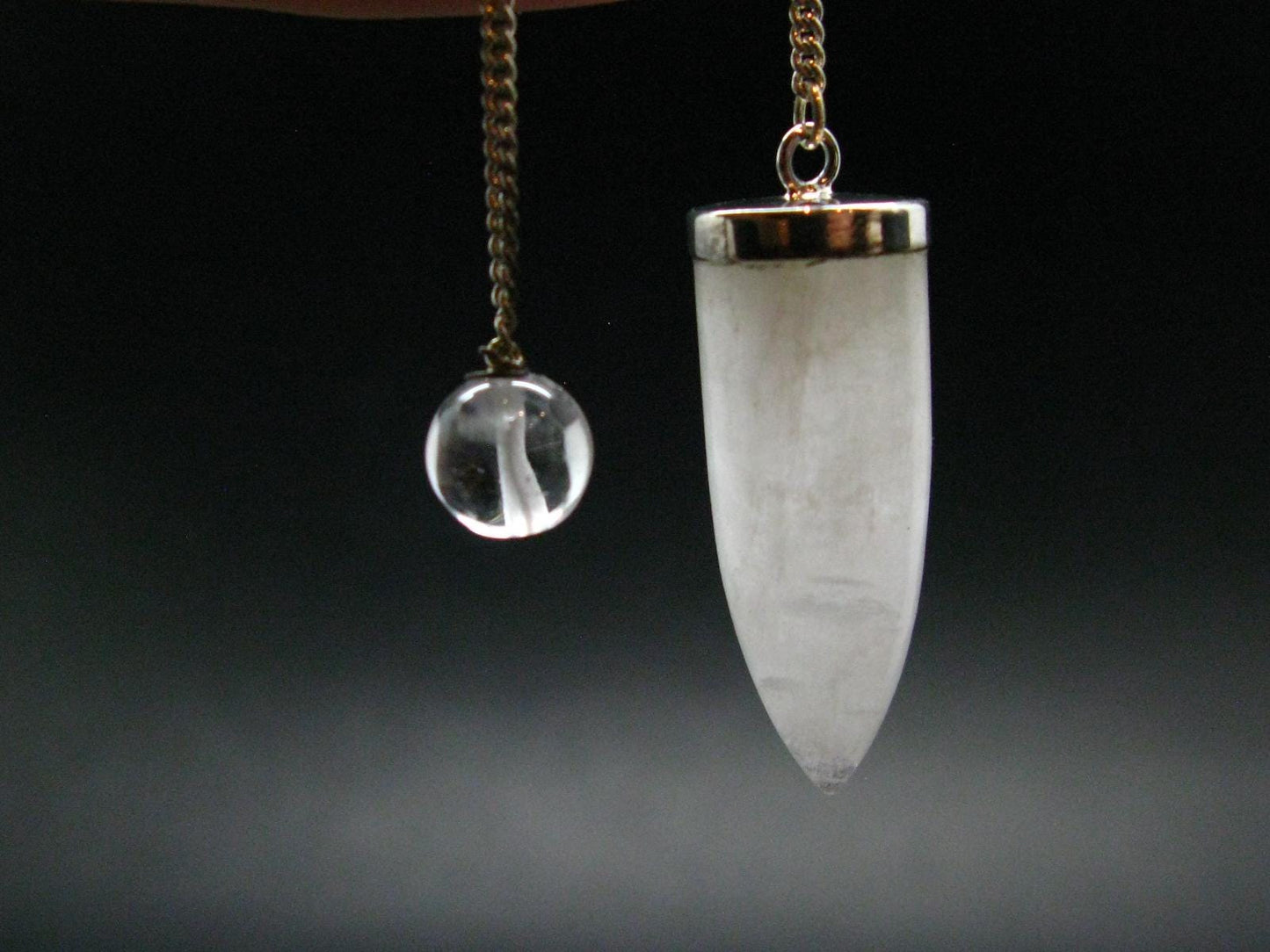 Very Rare White Cryolite Pendulum from Greenland - 7" - 8.85 Grams