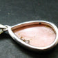 Pink Opal Sterling Silver Pendant From Peru - 1.6"