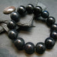 Black Opal Genuine Bracelet ~ 7 Inches ~ 15mm Round Beads