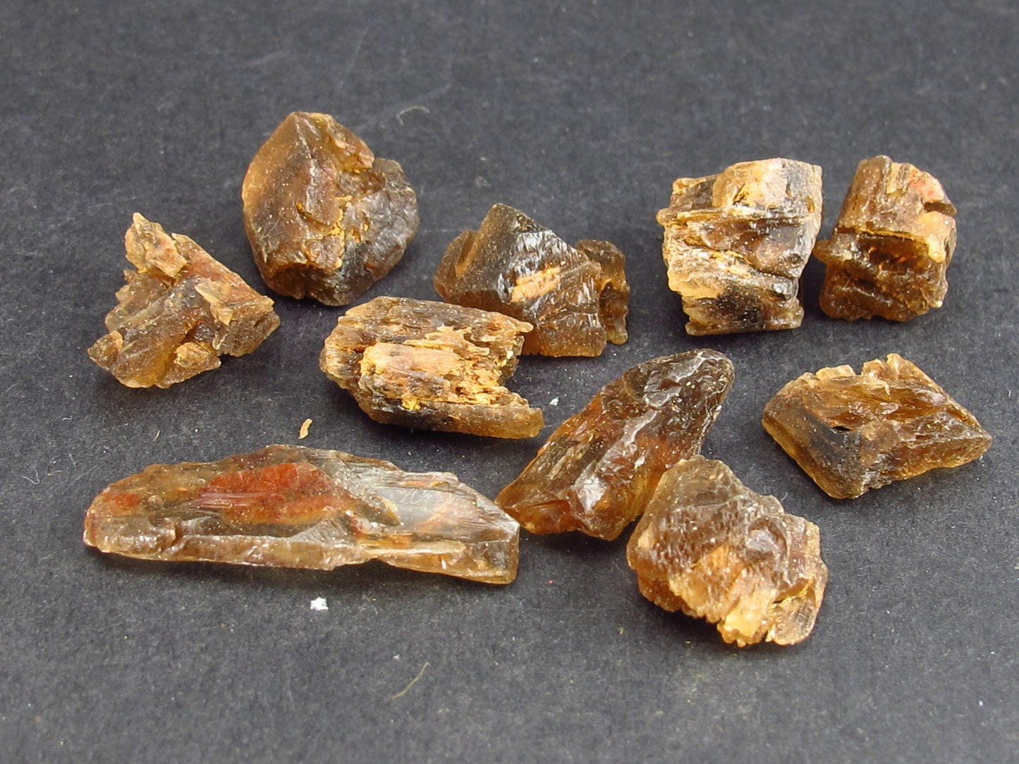 Lot of 10 Rare Enstatite Crystals From Tanzania - 16 Grams