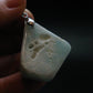 Blue Hemimorphite Silver Pendant From China - 1.9"