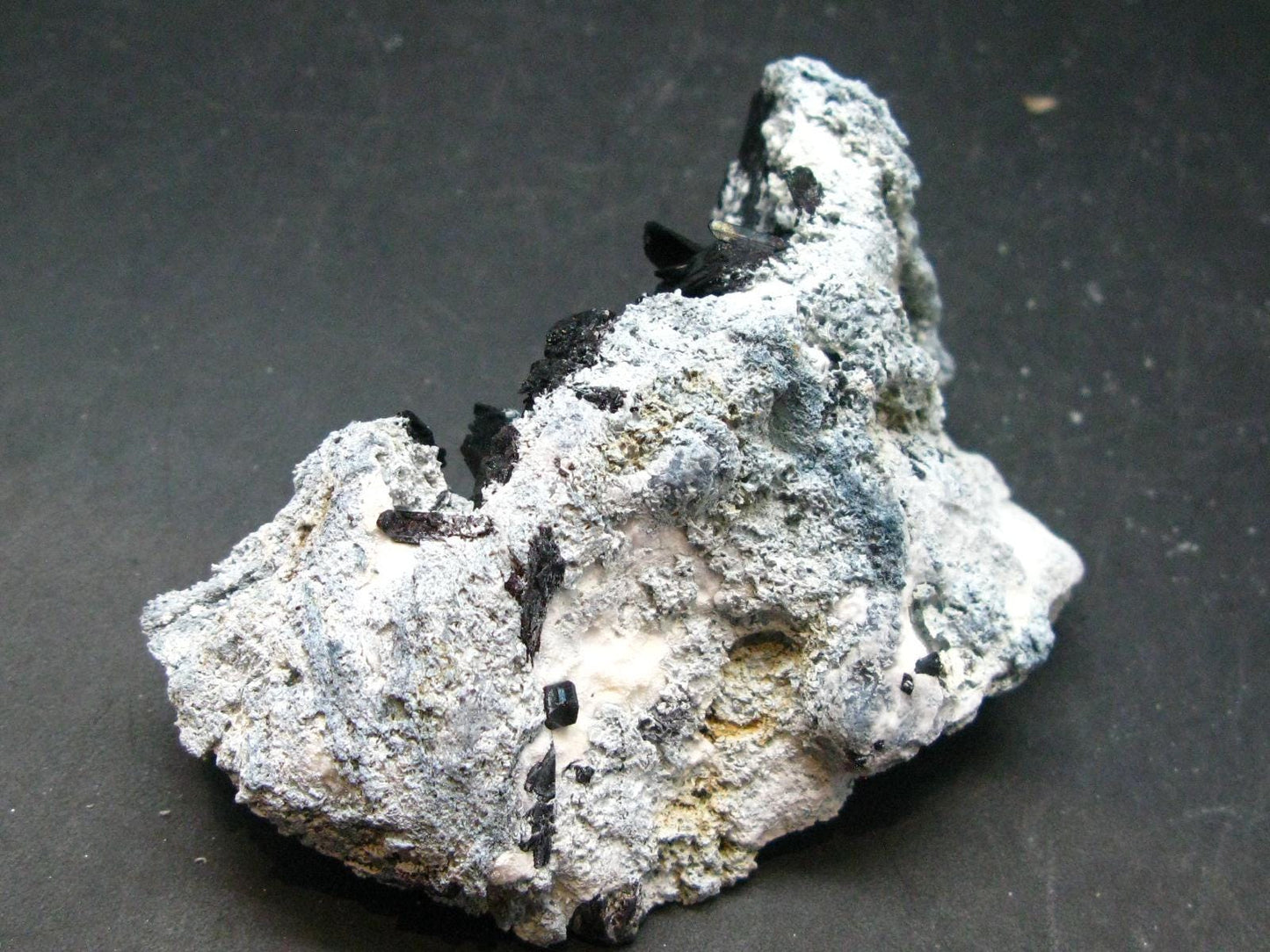 Neptunite on Natrolite Cluster From California - 3.1"