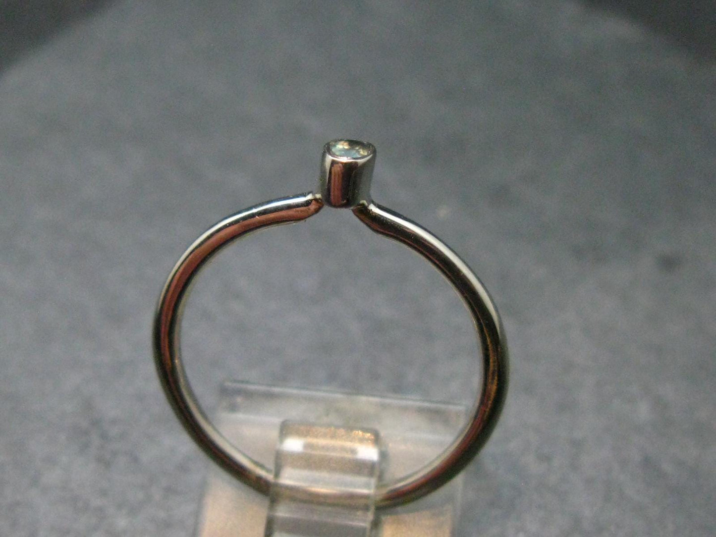 Genuine Alexandrite Gem Silver Ring From Russia - Size 7 - 1.45 Grams