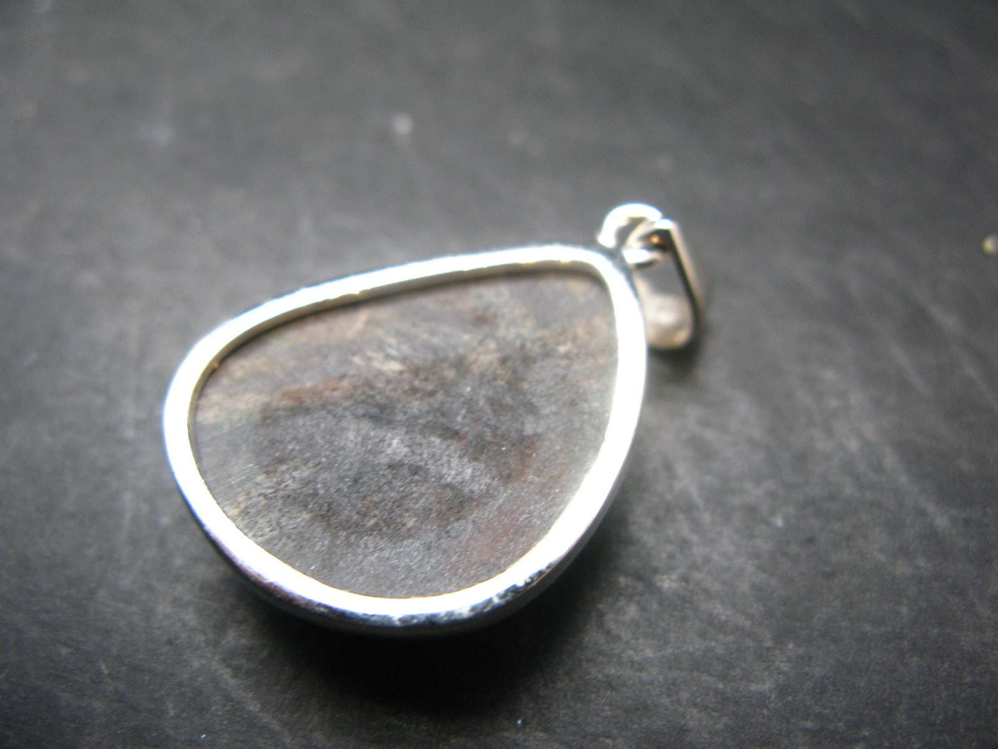 Rare ISUA Stone Silver Pendant From Greenland - 1.4" - 9.80 Grams