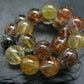 Rutilated Quartz Genuine Bracelet ~ 7 Inches ~ 10mm Round Beads