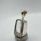 Natural Phenakite (Phenacite) Rectangular Faceted Pendant in Sterling Silver – Clear Crystal Necklace – 1.64 Grams