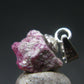 Bixbite Red Emerald Beryl Silver Pendant From Utah USA - 2.67 Carats - 0.6"
