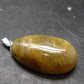 Rutilated Quartz Silver Pendant From Brazil - 1.4"