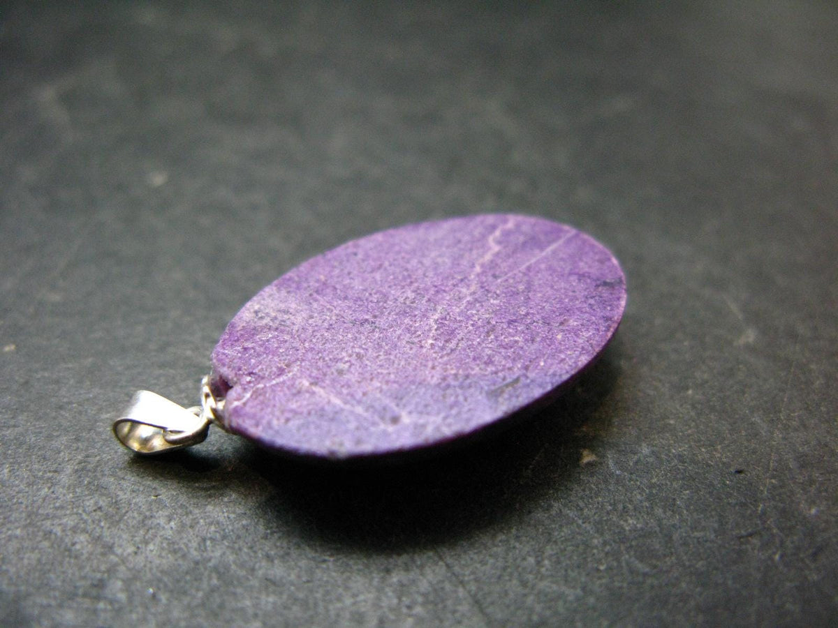 Rare Silver Stichtite Pendant from Australia - 1.3"