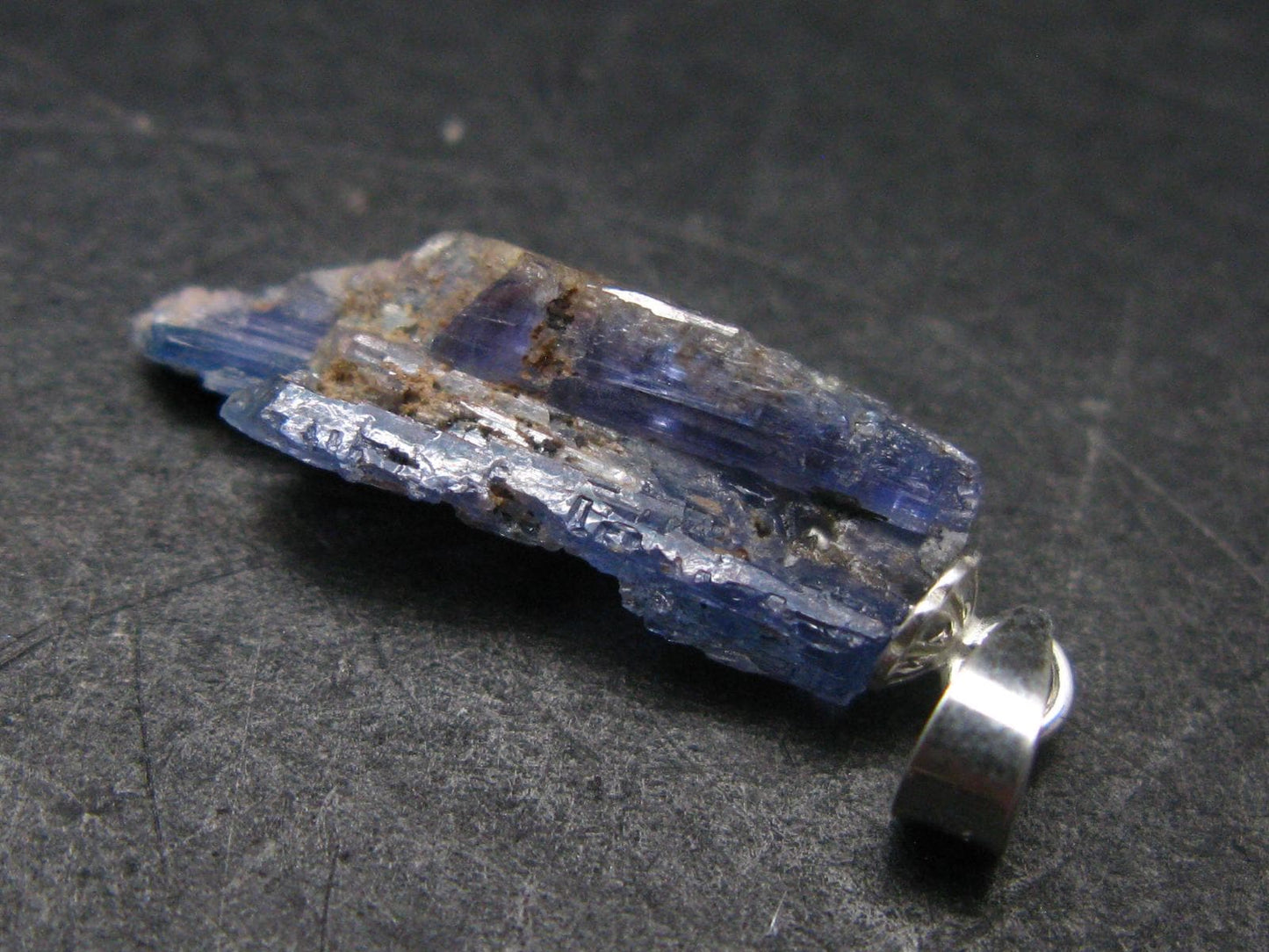 Rare Gem Jeremejevite Silver Pendant From Namibia - 1.1" - 0.92 Grams