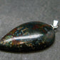 Quantum Quattro Shattuckite Malachite Dioptase Chrysocola Silver Pendant from Namibia - 1.6" - 6.19 Grams