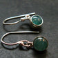 Extremely Rare Grandidierite Silver Earrings From Madagascar - 0.9"