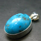 Turquoise Silver Pendant - 1.3" - 10.20 Grams