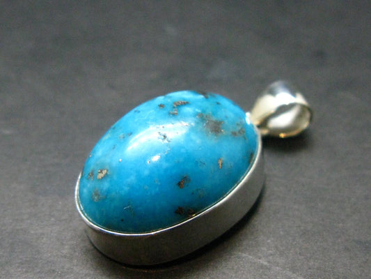 Turquoise Silver Pendant - 1.3" - 10.20 Grams