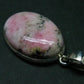 Rare Pink Tugtupite Sterling Silver Pendant From Greenland - 1.5" - 6.39 Grams