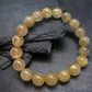 Rutilated Quartz Genuine Bracelet ~ 7 Inches ~ 11mm Round Beads