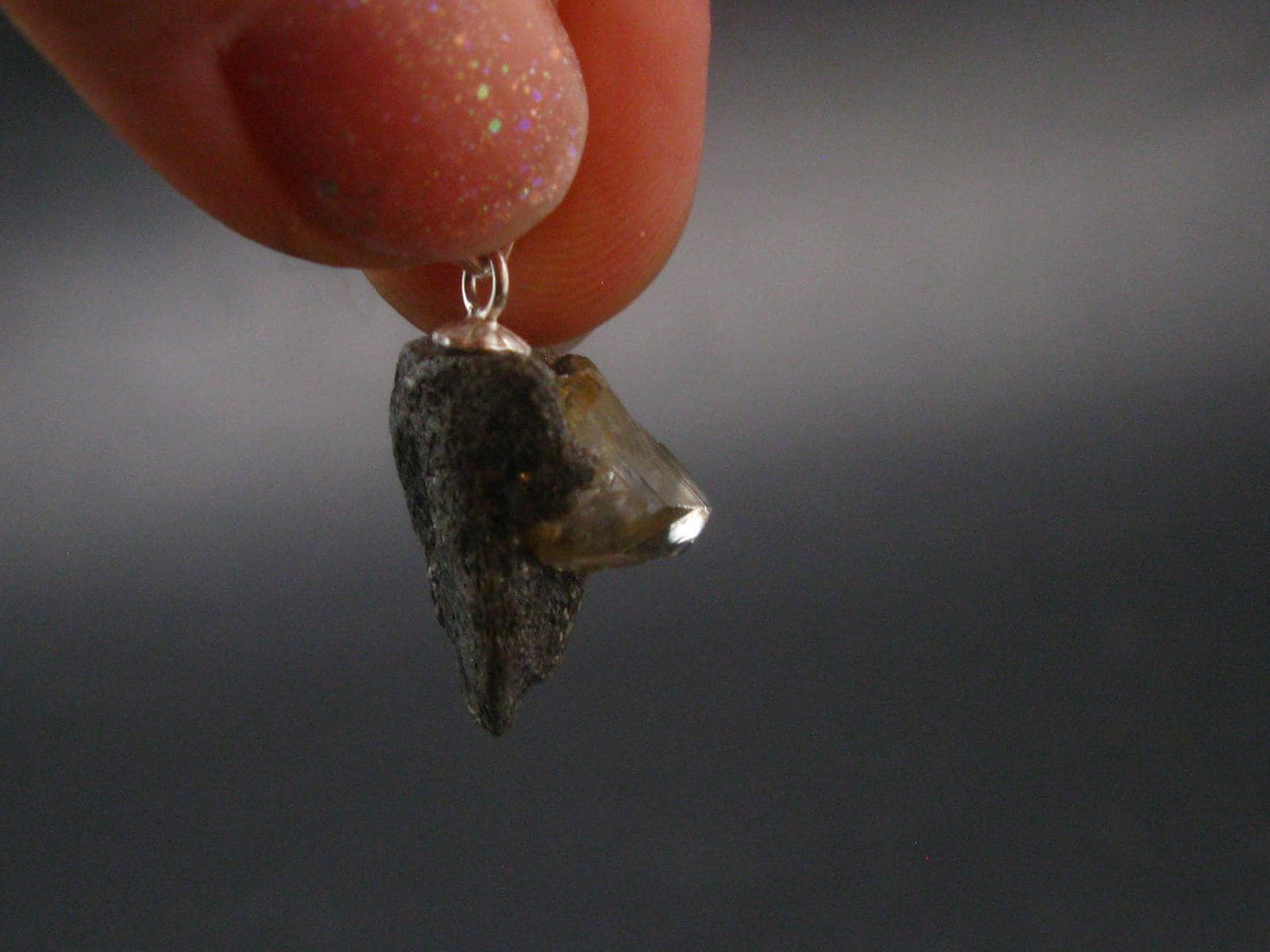 Phenakite Phenacite Crystal Silver Pendant from Russia - 0.8" - 2.28 Grams