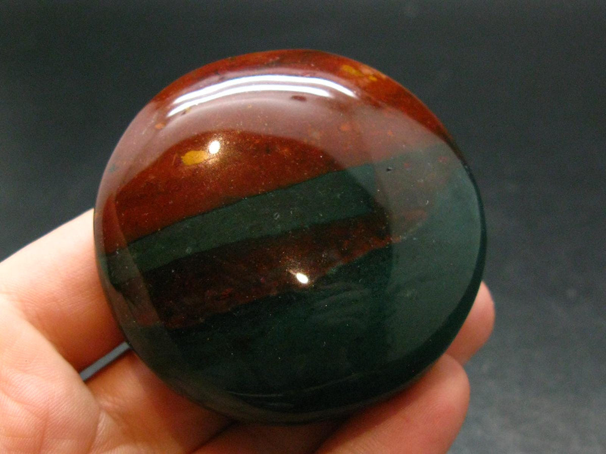 Bloodstone Tumbled Stone From India - 2.0" - 90.80 Grams