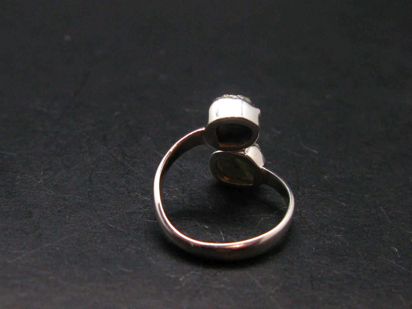 Phenakite Phenacite Crystal Silver Ring From Brazil - Size 5 - 2.16 Grams