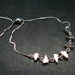 Meteorite Sterling Silver Bracelet - 7.87 Grams - Size Adjustable