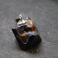 Metallic Silver Black Cuprite Sharp Octahedral Crystal Silver Pendant From Russia - 5.06 Grams