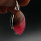 Rhodochrosite Silver Plated Pendant From Argentina - 1.4" - 7.87 Grams