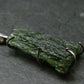 Moldavite Tektite Silver Pendant from Czech Republic - 1.6" - 5.68 Grams