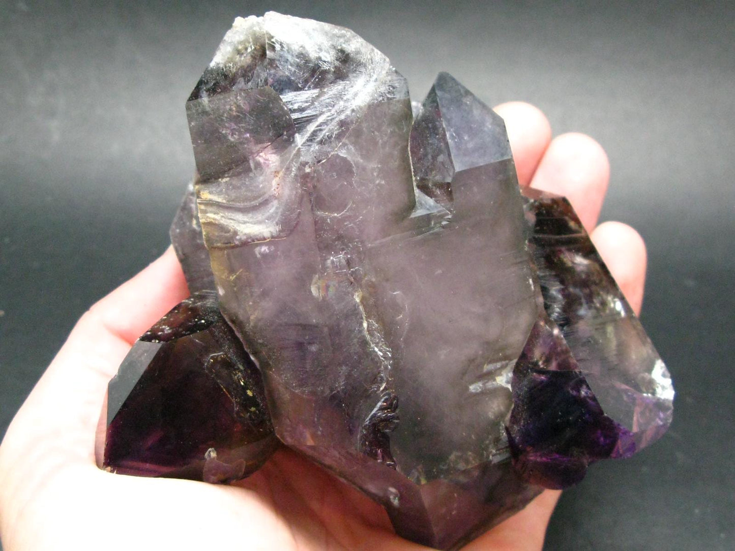 Stunning Brandenberg Brandberg Amethyst Quartz Cluster From Namibia - 4.7"