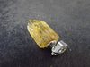 Fire Gem!! Natural Gemmy Imperial Topaz Crystal Pendant In Sterling Silver From Brazil - 0.8" - 1.06 Grams