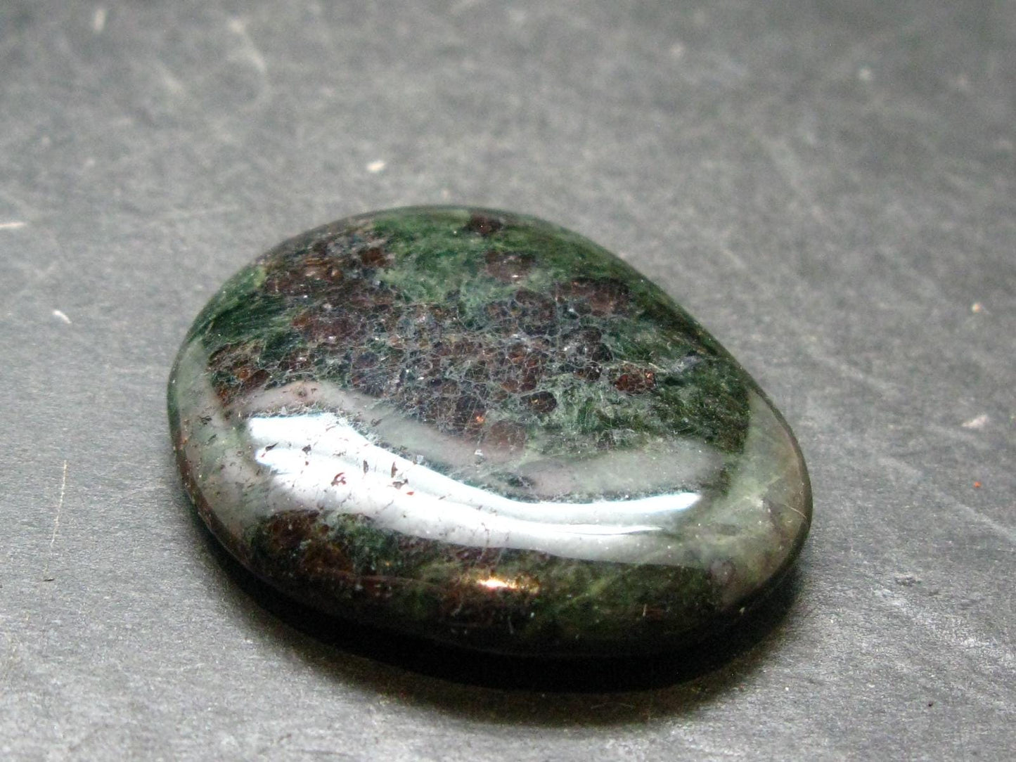 Rare Eclogite Tumbled Stone From Norway - 1.6" - 23.10 Grams