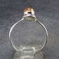 Fabulous Untreated Imperial Topaz 925 Silver Ring from Brazil - Size 9 - 3.34 Grams