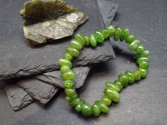 Titanite Sphene Genuine Bracelet ~ 7 Inches ~ 10mm Tumbled Beads