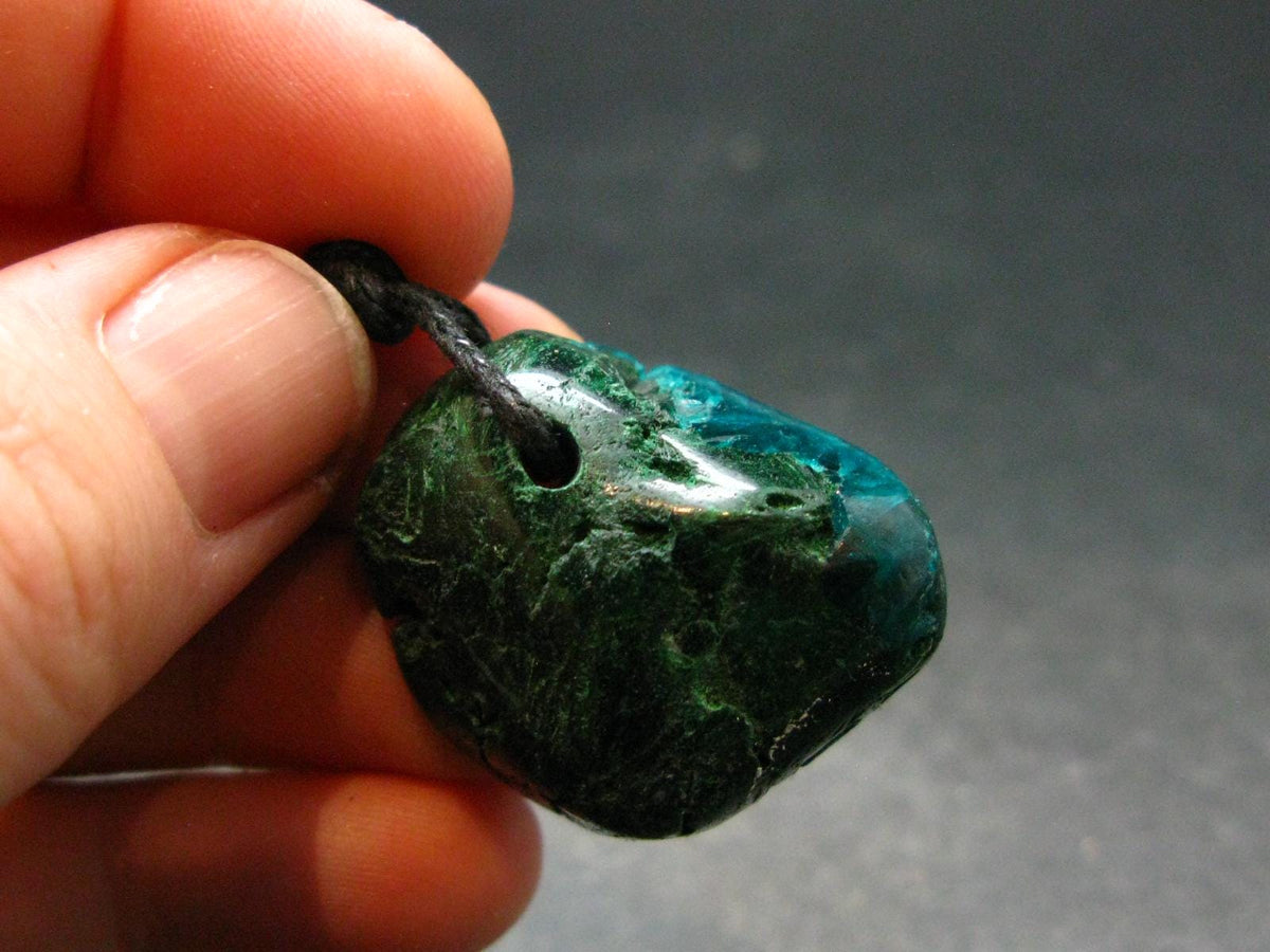 Dioptase Metal Free Pendant from Congo - 19.0 Grams - 1.1"