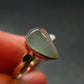 Extremely Rare Grandidierite Silver Ring From Madagascar - Size 8 - 2.49 Grams