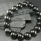 Shungite Genuine Bracelet ~ 7 Inches ~ 12mm Round Beads