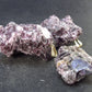 Lot of 3 Lepidolite Mica Crystal Pendants From Brazil