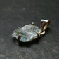 Fantastic Gemmy Aquamarine Crystal Silver Pendant From Brazil - 0.9" - 1.55 Grams