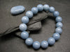 Angelite Anhydrite Genuine Bracelet ~ 7 Inches ~ 12mm Round Beads