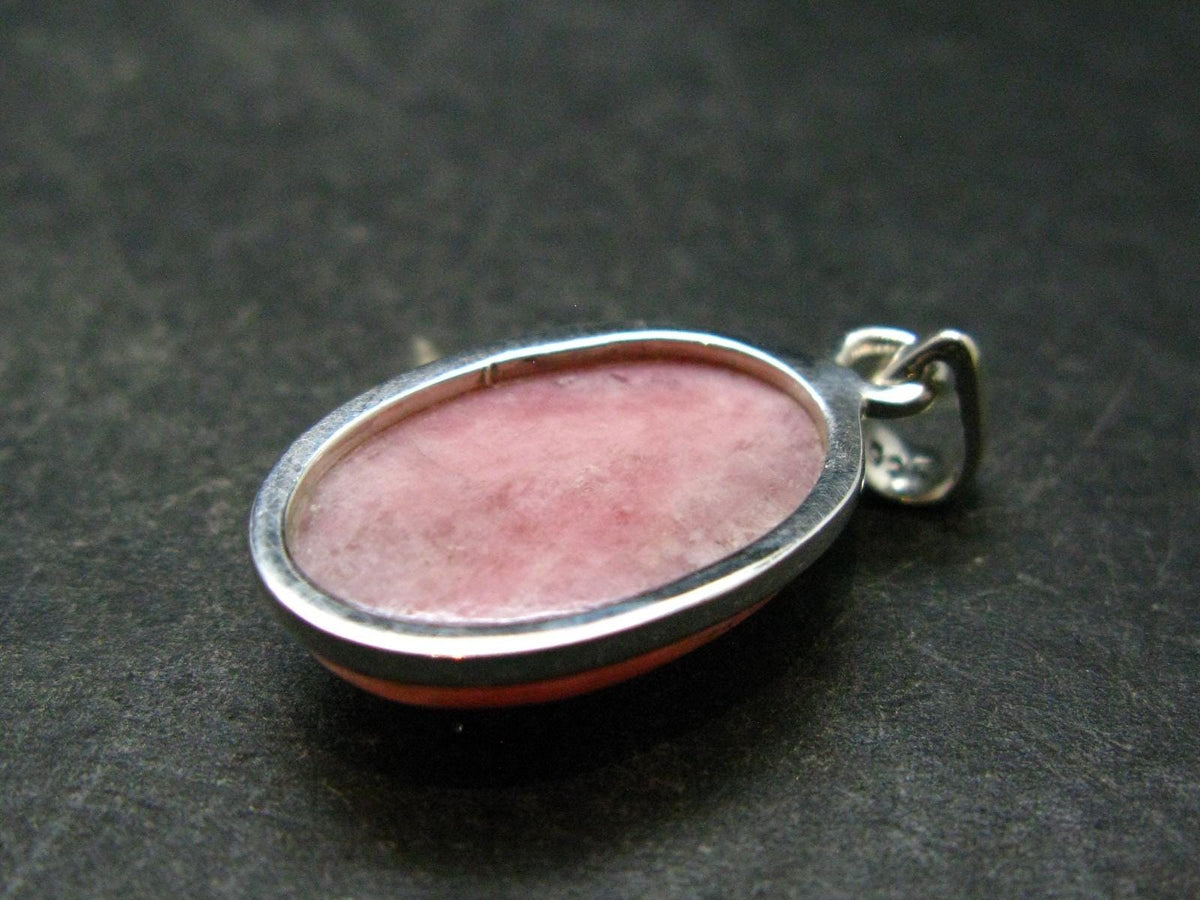 Pink Petalite Silver Pendant from Canada - 1.1" - 3.19 Grams