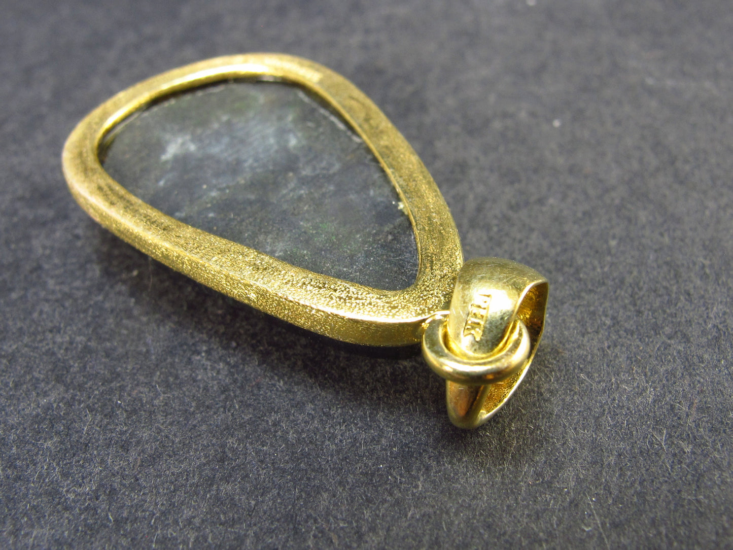 Rare ISUA Stone Silver Pendant From Greenland - 1.7" - 11.6 Grams