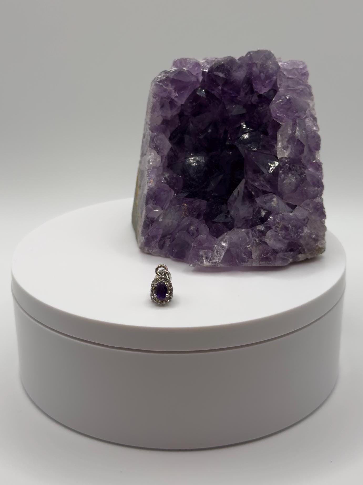 Mini Violet Glow – Delicate Amethyst Pendant - 1.07 Grams