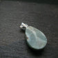 Rare Blue Larimar Pectolite Silver Pendant From Dominican Republic - 0.9"