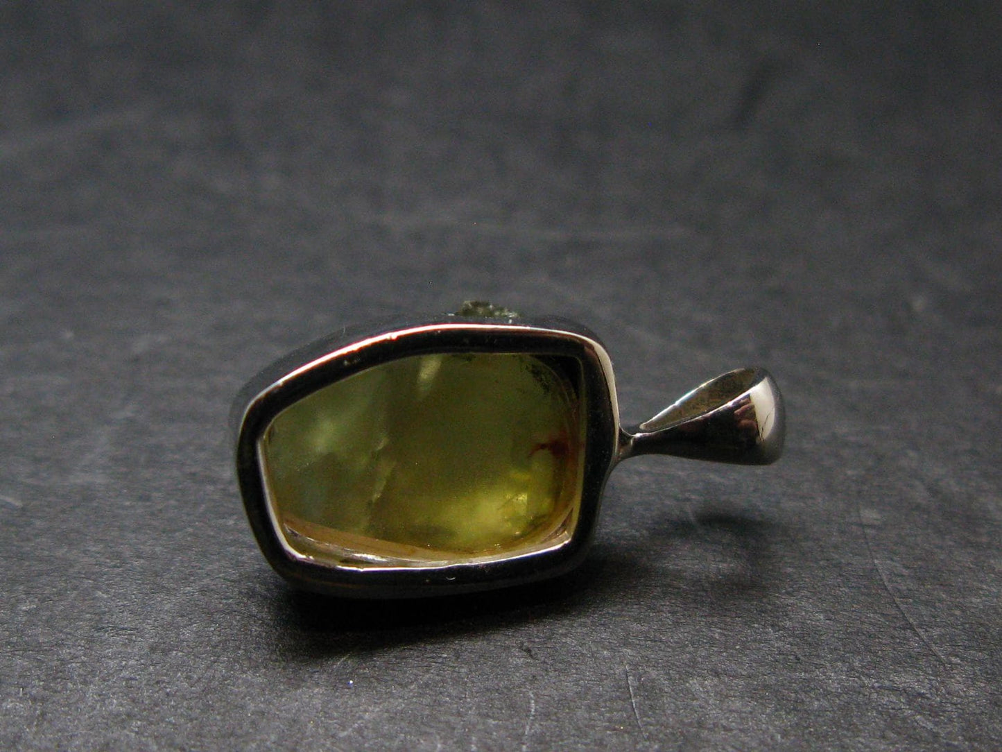 Chrysoberyl Crystal Silver Pendant From Brazil - 1.52 Grams